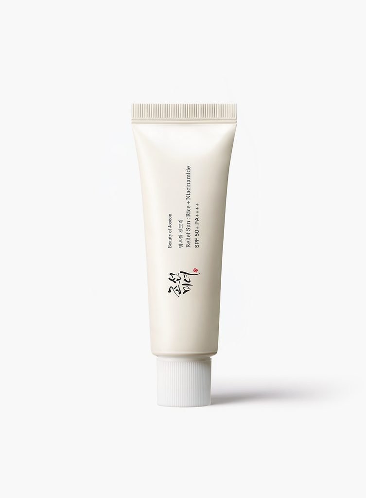 Beauty of Joseon Relief Sun Rice and Probiotics sunscreen tube packaging