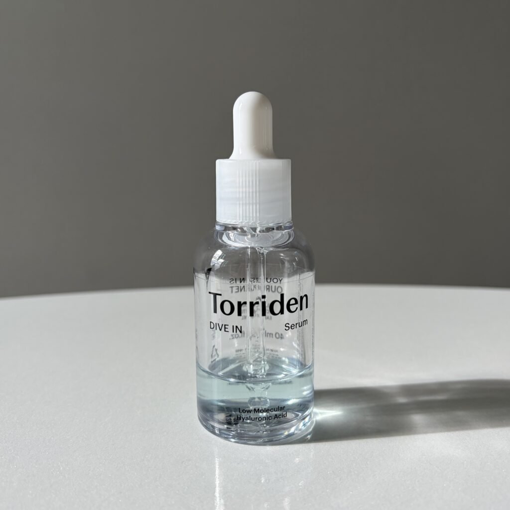 Torriden Dive-In Low Molecular Hyaluronic Acid Serum bottle for lightweight hydration